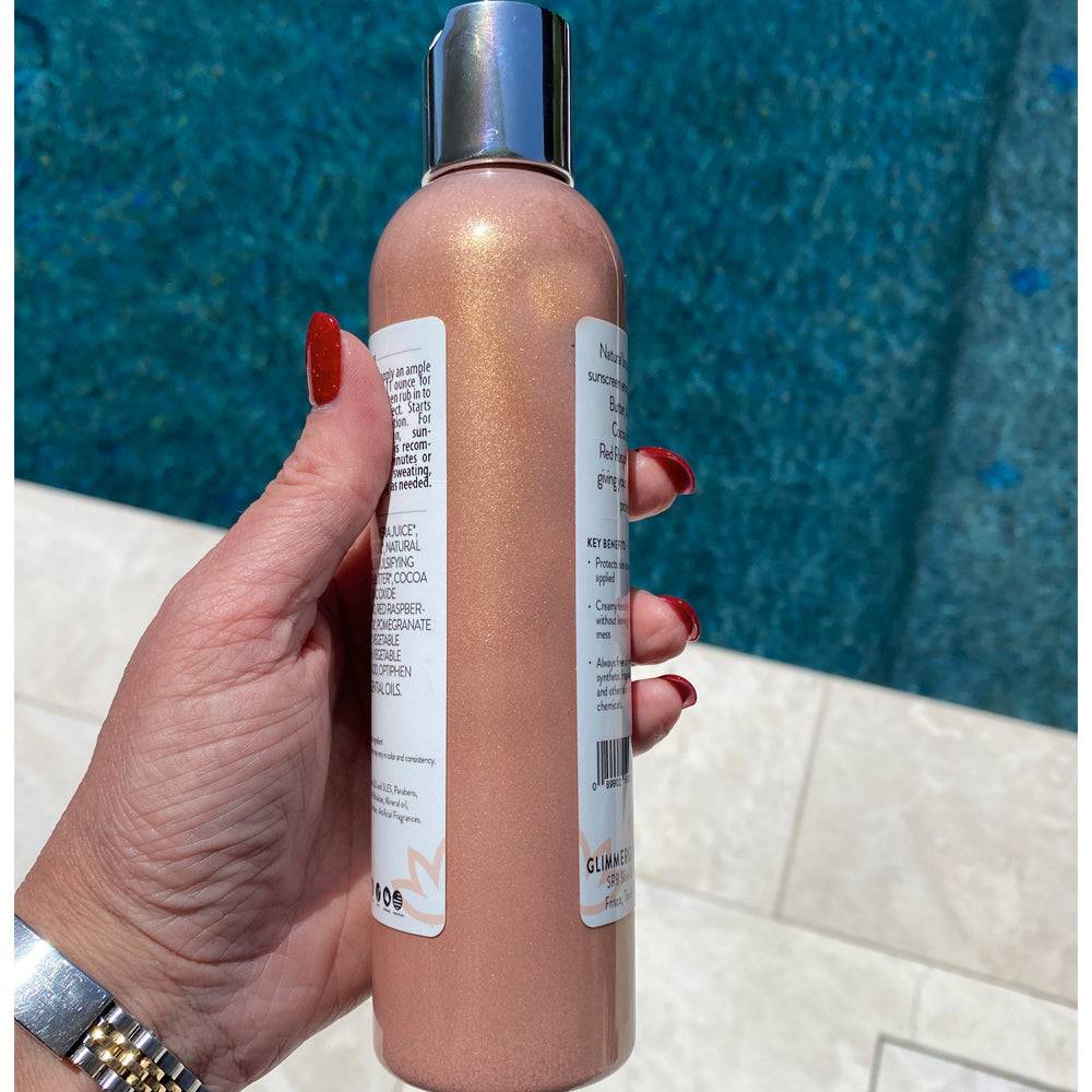 Goddess Glow Shimmer Suntan Lotion SPF 40 – Reef-Safe Radiance